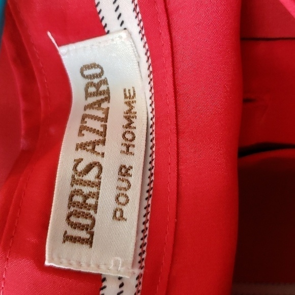 Loris Azzaro Red Black and White Button Shirt. - Picture 7 of 7